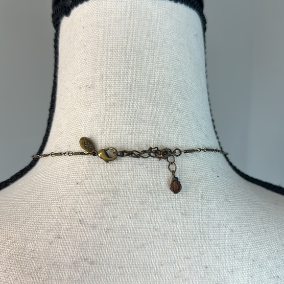2018 Dainty Copper Brown Jewel Beaded Necklace - Picture 3 of 3